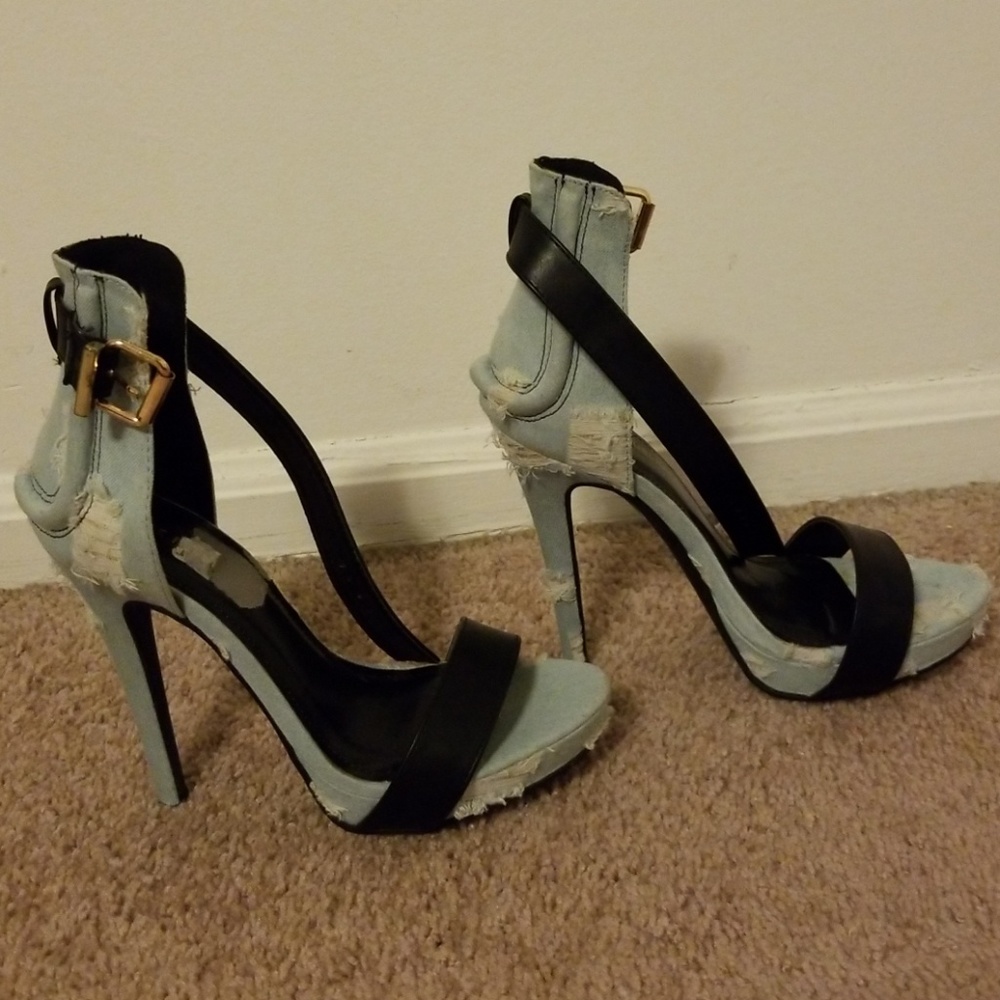 Fancy Denim Jeans heels!